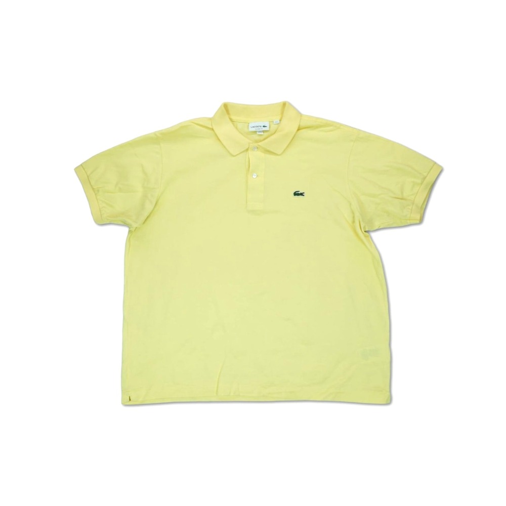 Lacoste‎ Men's Polo Shirt Classic Fit Size XXL Yellow Short Sleeve